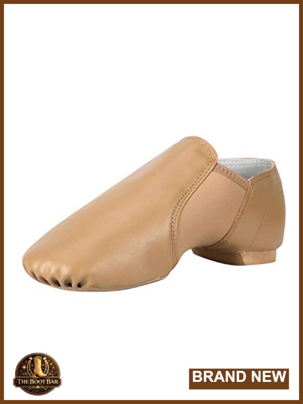 PU Leather Jazz Dance Shoes Split Sole EVA Unisex Ballet